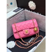Imitation Top Chanel MINI Flap Bag Original Sheepskin Leather AS1787 Pink JK3809tr16