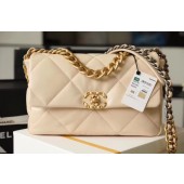 Knockoff AAAAA Chanel 19 flap bag AS1161 Beige JK3766Jc39