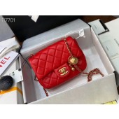 Knockoff Chanel MINI Flap Bag Original Sheepskin Leather AS1786 Red JK4041eF76