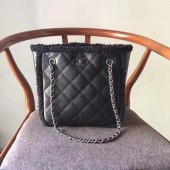 Replica AAA Chanel Small Shopping Bag A57738 Black JK4597of41