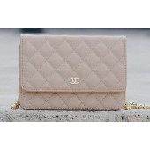 Replica Best Quality Chanel mini Flap Bag Apricot Cannage Pattern A33814 Gold JK472Rf83