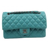 Replica Chanel 2.55 Series Bags Green Original Leather CFA1112 Silver JK983Xe44