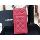 Replica Chanel Calfskin Chain Card packet & Gold-Tone Metal AP0990 pink JK1181HB48