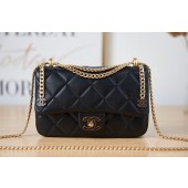 Replica Chanel Flap Lambskin small Shoulder Bag AS3114 black JK2721Jw87