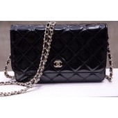 Replica Chanel mini Flap Bag Patent Leather A33814C Black JK412Kg43