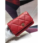 Replica Chanel Original Leather Shoulder Bag Red A80982 Gold JK4512SV68