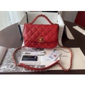 Replica Chanel Shoulder Bag Original Leather Red 63593 Gold JK4546Jw87
